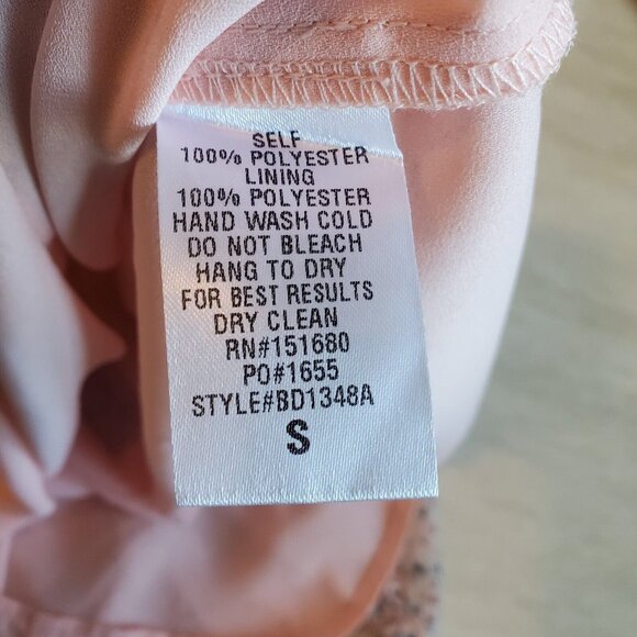 Storia Dress Women Small Pink Blue Tiered Mini Peasant Ditzy Floral Prarie Retro - Picture 9 of 16